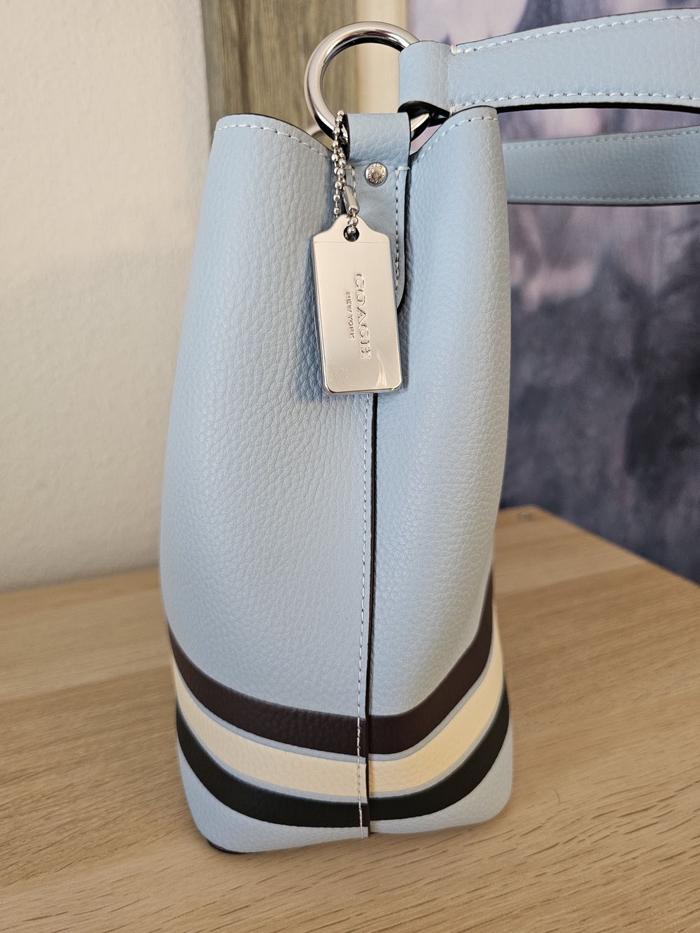 ✨ COACH Small Town Bucket Satchel/Shoulder Purse 💙 (Like New!) - Picture 5 of 16